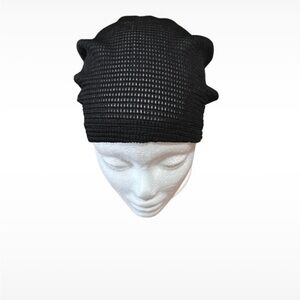 2 pack Black Knit Beanie/ Muslim hat